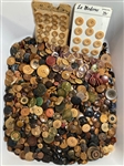 Huge Lot of Vegetable Ivory Buttons