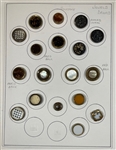 Glass in Metal Buttons