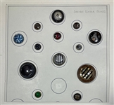 Glass in Metal Buttons