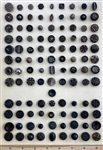 Black Glass Buttons