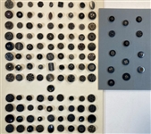 Black Glass Buttons