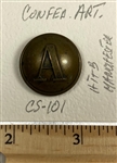 Confederate Artillery Uniform Button