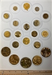 Yellow Metal Buttons
