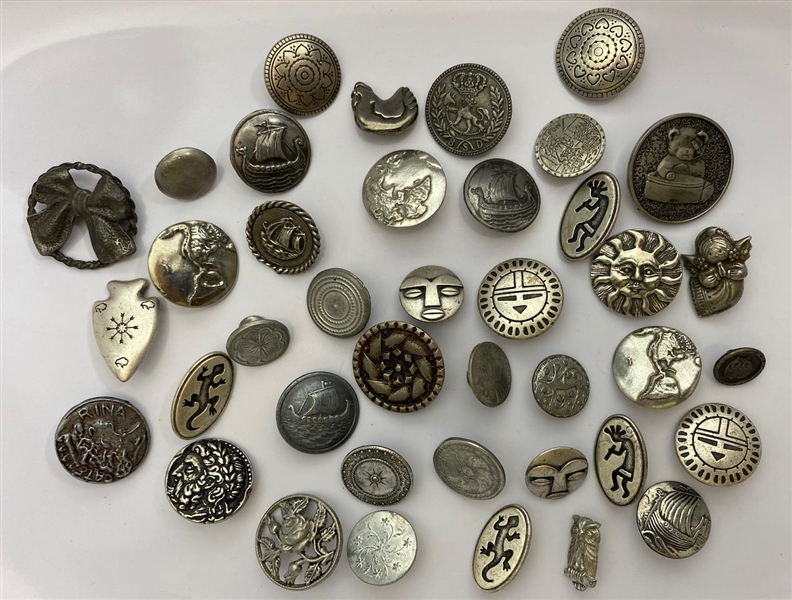 Pewter Buttons