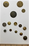 Very Old Brass Buttons