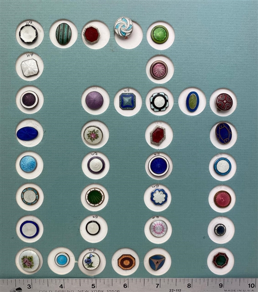 Mostly Small Enamel Buttons