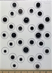 Black Glass Buttons
