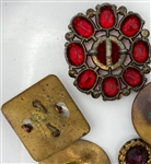 Glass in Metal Buttons