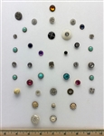 Glass & Glass in Metal Buttons