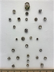 Glass & Glass in Metal Buttons