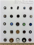 Black Glass Buttons