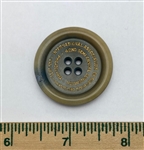 Unusual Large Vegetable Ivory Button