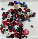 Colorful Old Glass Buttons