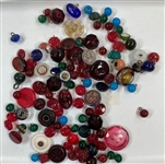 Colorful Old Glass Buttons
