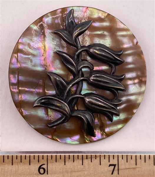 Flowers on Abalone