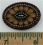 Oval Lacy Glass