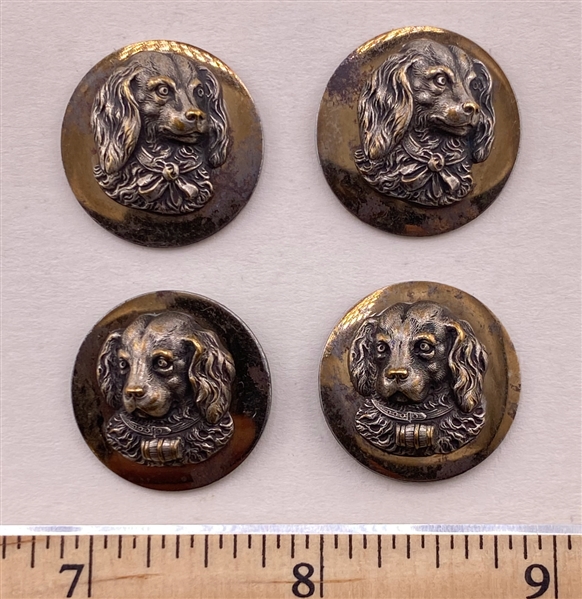 Four Dog Buttons