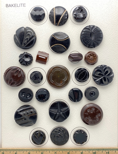 Bakelite coat buttons