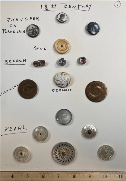 Very nice group of Old Buttons