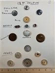 Very nice group of Old Buttons
