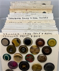 Bin Lot of Celluloid Buttons