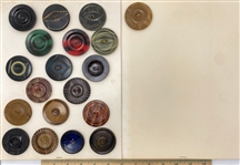 Bin Lot of Celluloid Buttons