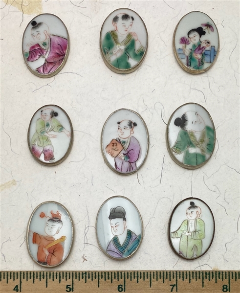 Oval Ceramic Buttons