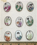 Oval Ceramic Buttons